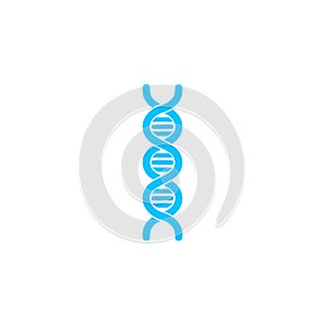 Vector DNA icon flat