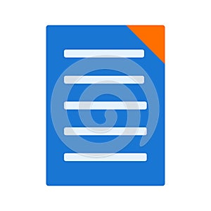 Vector Document Icon For Personal And Commercial Use.