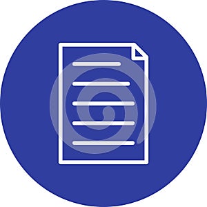 Vector Document Icon For Personal And Commercial Use.