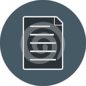 Vector Document Icon For Personal And Commercial Use.