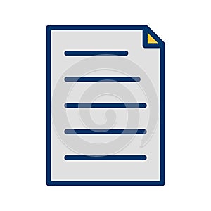 Vector Document Icon For Personal And Commercial Use.