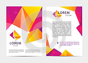 Vector document, letter or logo style cover