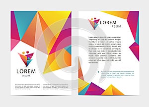 Vector document, letter or logo style cover