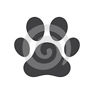 Vector dog paw print