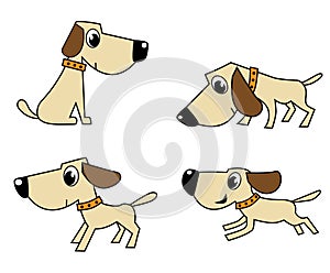 Vector dog set