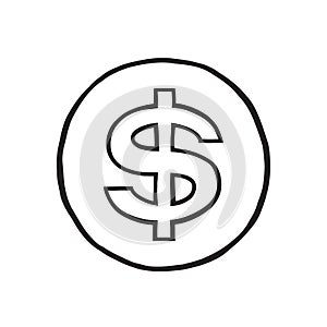 Vector dollar icon