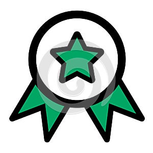 vector doodle icon achievement, diploma, medal, website icon