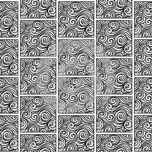Vector doodle tile pattern