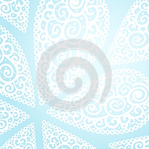 Vector doodle twirl drops background