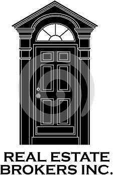 Vector door icon company logo