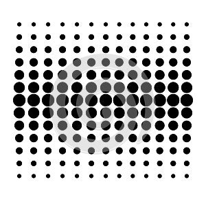 Vector Dot Pattern on White Background