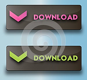 Vector download buttons