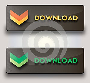 Vector download buttons