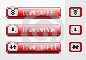 Vector download buttons