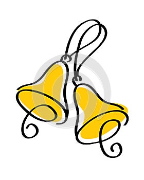 Vector drawing of bells