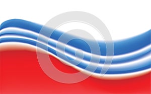 Vector drawing light wavy pattern of Russian flag