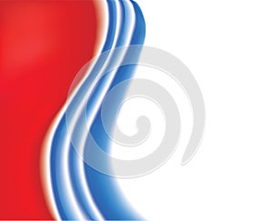 Vector drawing light wavy pattern of Russian flag