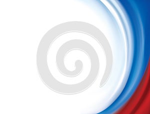 Vector drawing light wavy pattern of Russian flag