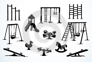 Vector drawing. Playground toy element