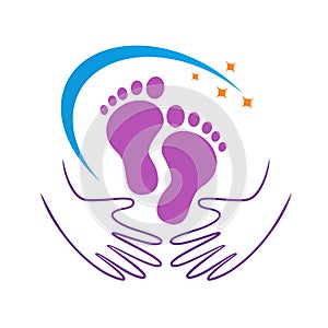 Foot care and wellness logo