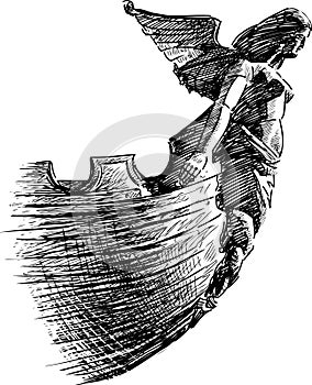 Ancient rostral sculpture