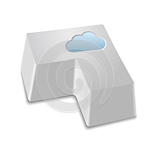 Vector drawn enter button