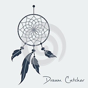 Vector dream catcher black