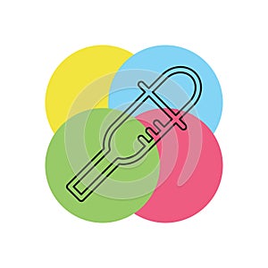 Vector dropper icon, eyedropper illustration