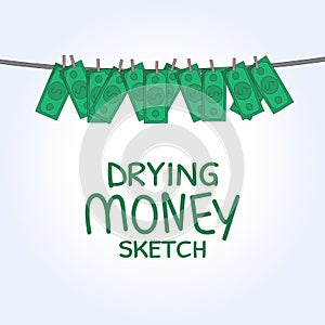 Vector drying money