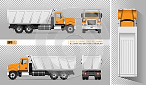 Vector dump truck