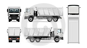Vector dump truck