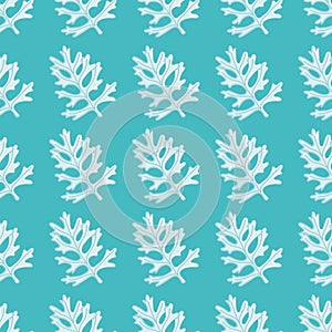 Vector Dusty Miller Greenery Repeating Pattern