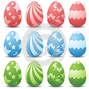 Vector easter eggs