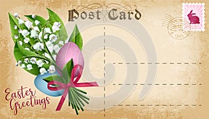 Vector Easter post card