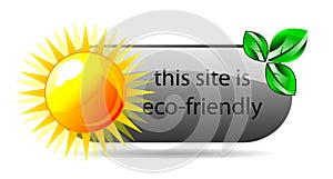 Vector eco friendly website icon