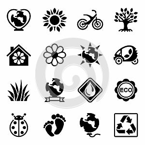 Vector Eco icon set