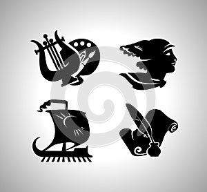 Vector education icons photo