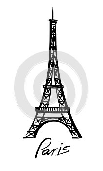 Vector Eiffel tower photo