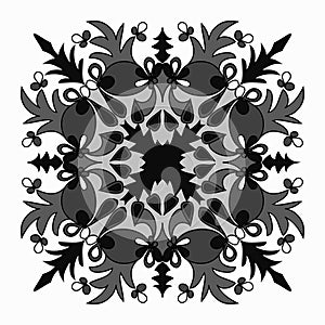 Vector elegant mandala with intricate detail oriental element of decor