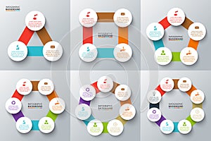 Vector elements for infographic.