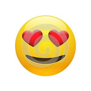Vector Emoji yellow stupid smiley face