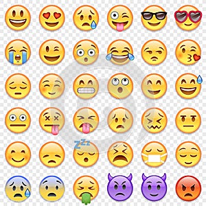 Vector Emoticon big set