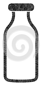 Vector Empty Bottle Polygonal Icon