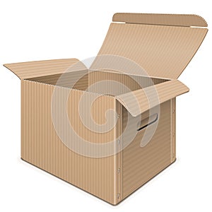 Vector Empty Carton Box