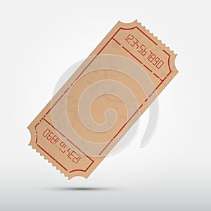 Vector Empty Ticket Illustration