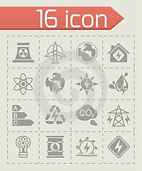 Vector Energetics icon set