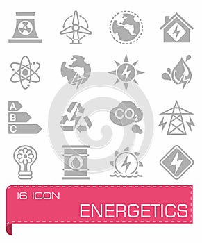 Vector Energetics icon set