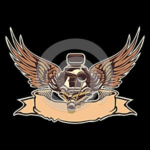 Vector engine with wings