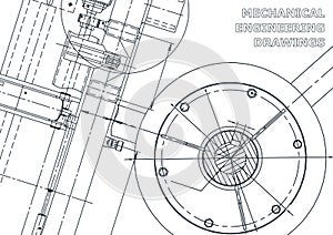 Vector engineering illustration. Cover, flyer, banner, background