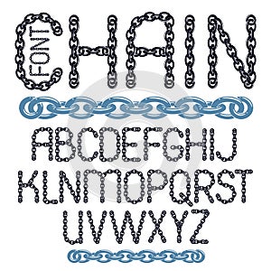 Vector English alphabet letters collection. Capital decorative f